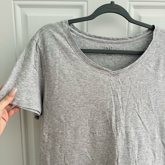time and tru comfy and casual gray short sleeve tee size XL women's - Picture 3 of 5